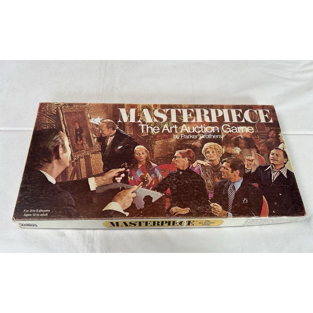 VTG! 1970 Masterpiece The Art Auction Board Game Parker Brothers 100% COMPLETE!!